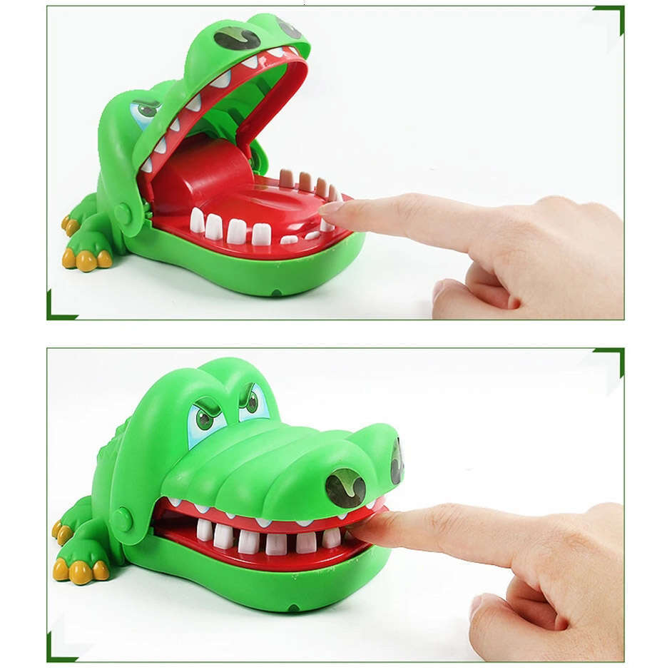 Crocodile Teeth Alligator Biting Finger Dentist Jokes Game of Luck Pranks Kids Toys Funny Holiday Party Family Games