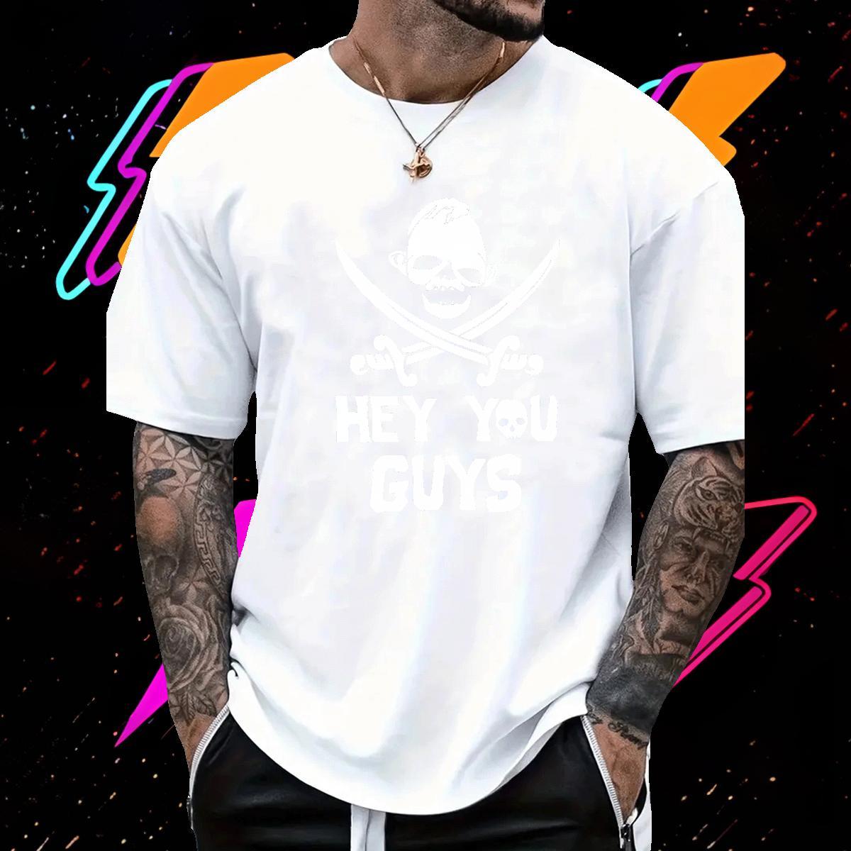 Fashion Designer Mens T Shirts skull Polos 100% Cotton 230g Casual Beach Classic Cartoon Printing L-4XL Breathable Men Tshirts