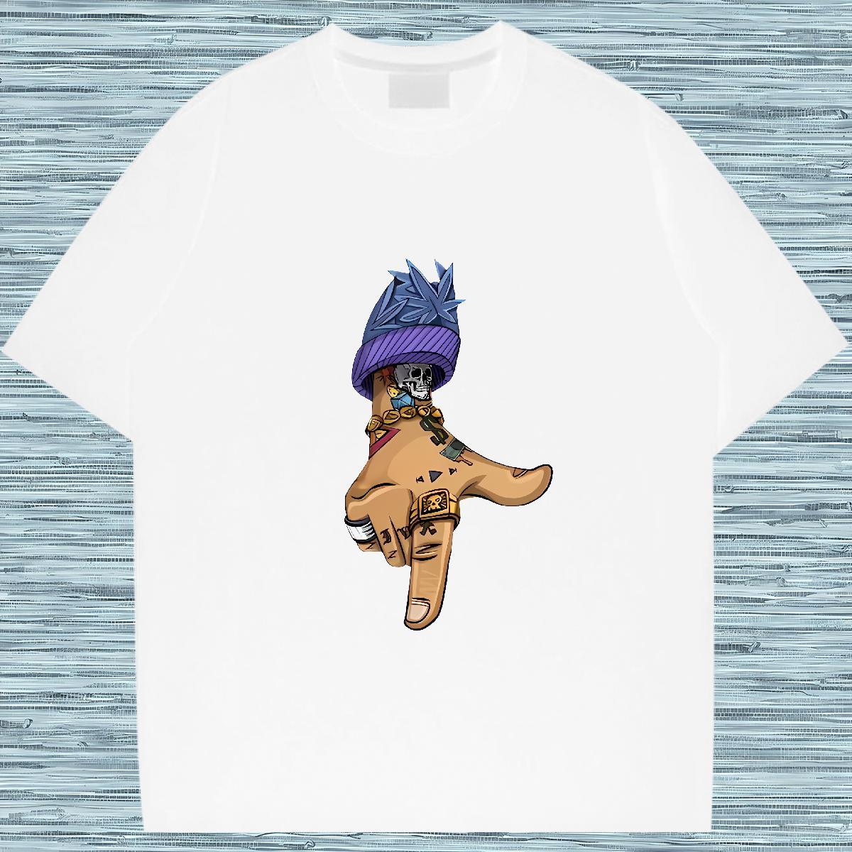 Casual New Man T Shirts skull Wear 230g Pure Cotton Street Casual Designer Custom Print Oversized Crew Neck Breathable Men Tees