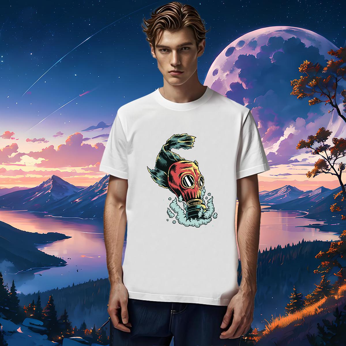 2024 New T Shirts Men ET Tees 230g Cotton Beach Unisex Customized Breathable Crew Neck Tshirts