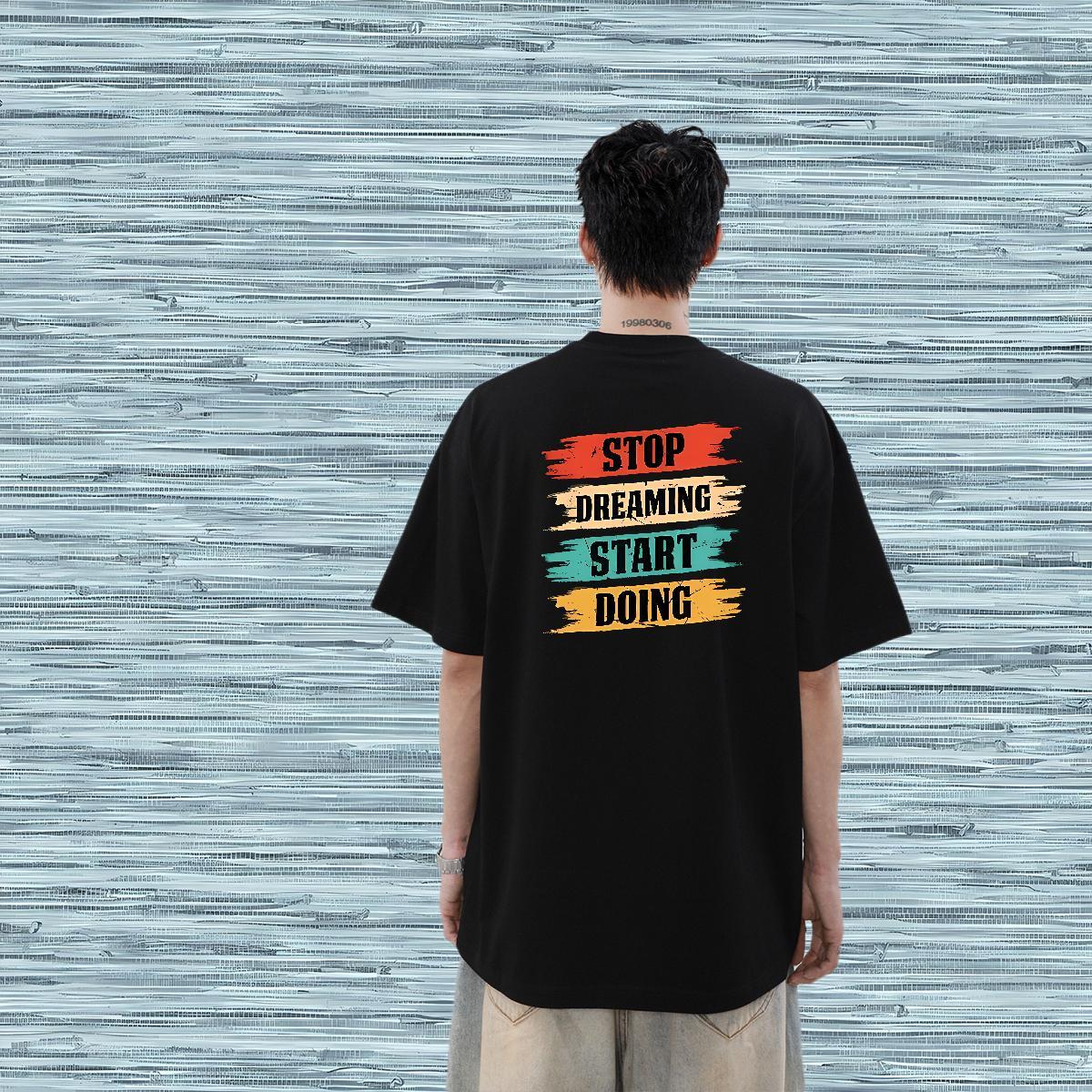 Custom T shirt letter Clothings 230g 100% Cotton Sports Casual High Quality Oversized 3XL 4XL Breathable Short Sleeve Men Clothes T-Shirt