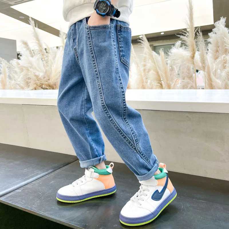 Jeans Vintage Baby Spring Autumn Jeans Pants For Boys Children Kids Trousers Clothing Teenagers Gift Home Outdoor High Quality