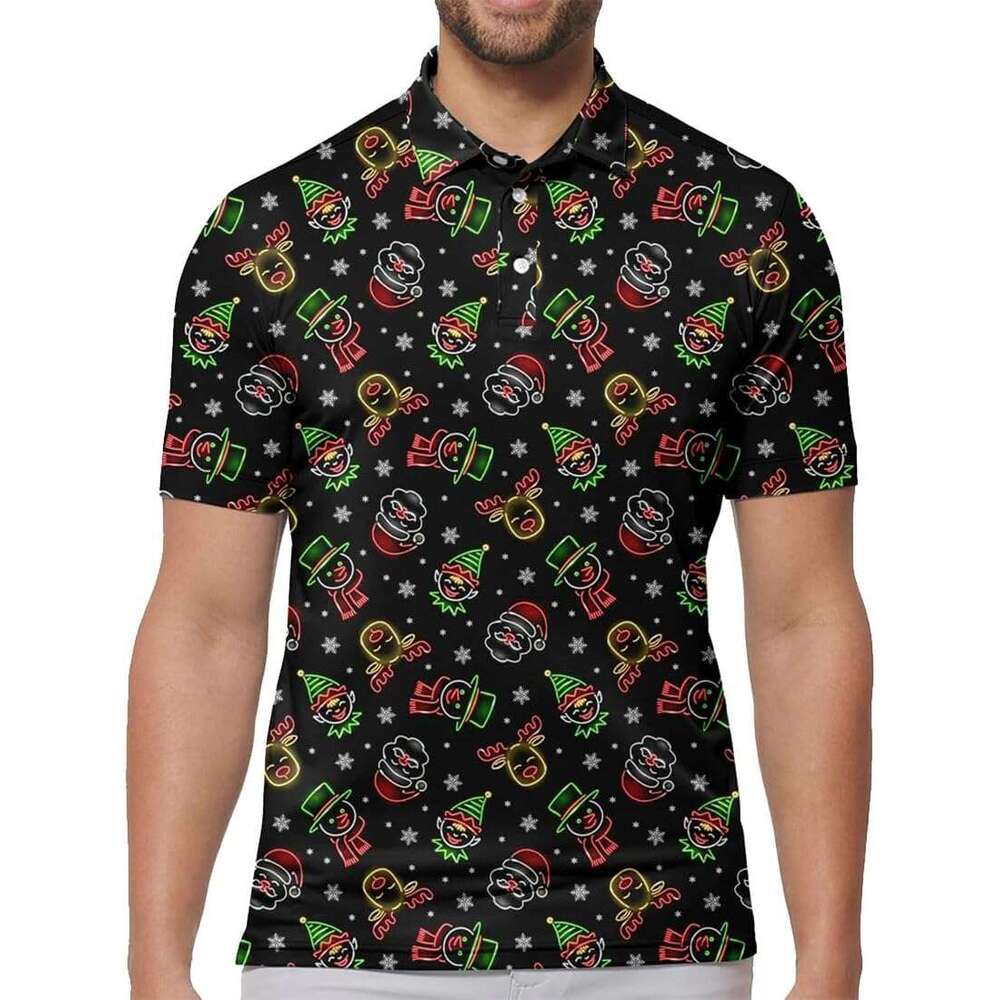 Fashion Mens Polo shirt Quick-Dry 3D Golf Shirt Moisture Wicking Printed Performance Shirts for Men Polos shirts tshirt Casual tops summer clothes Sho