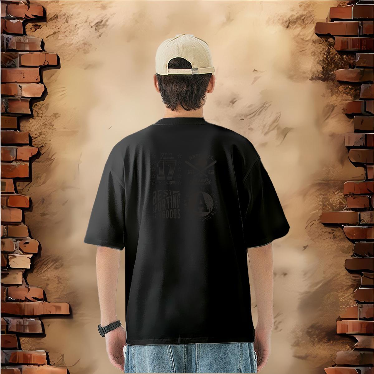 Fashion Man T Shirts letter Tees 230g Pure Cotton Hip Hop Comfortable Custom Anime Short Sleeve O-Neck Men Tshirts