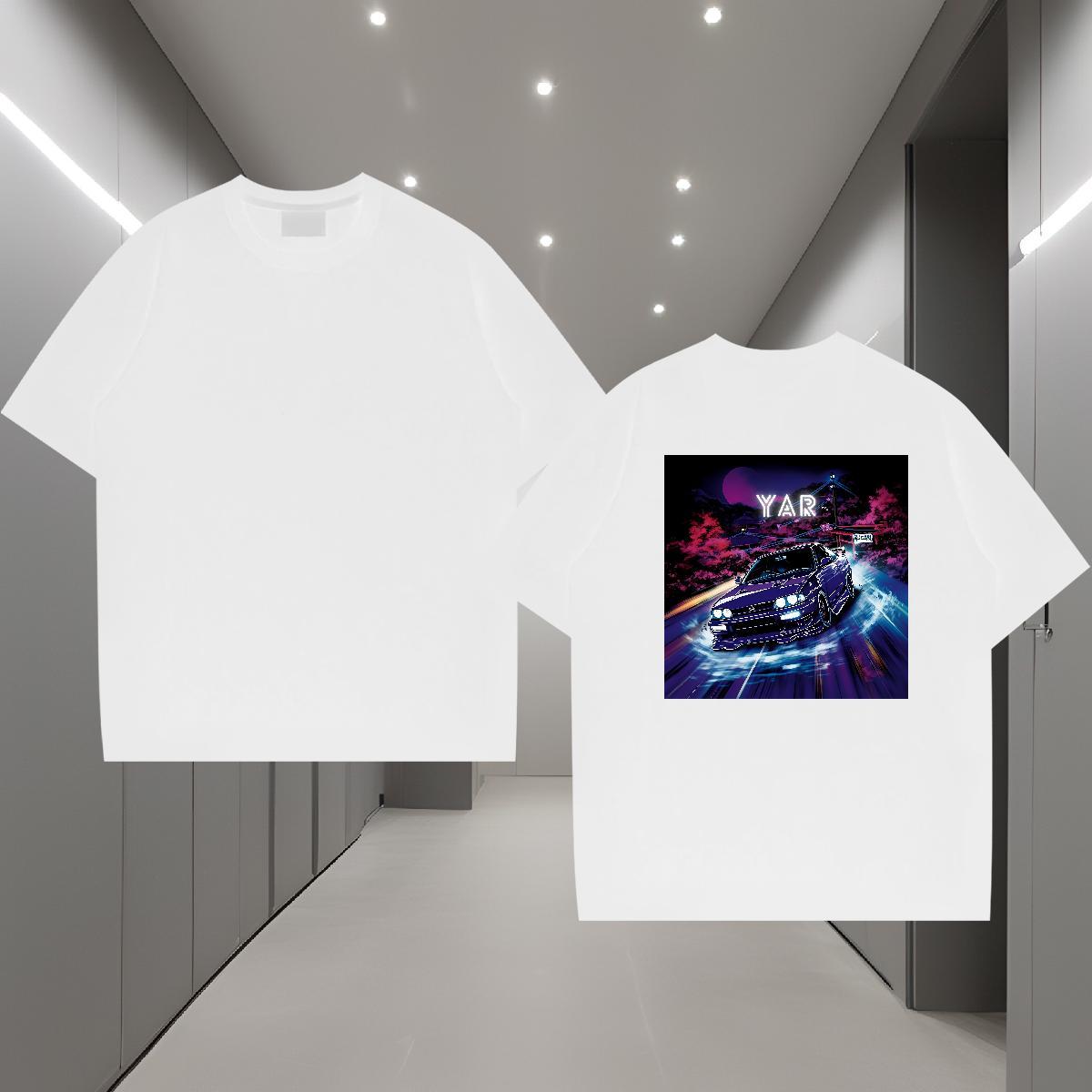 2024 Designer Mens T Shirts drifting Polos 100% Cotton 230g Anime Printing Street Popular Skull Breathable Men Tops Tees