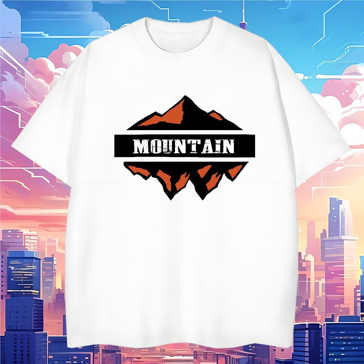 2024 Designer T shirt mountains Tees Shirts 230g Cotton Summer Casual Loose DIY Anime Pure Cotton Couples T Shirts