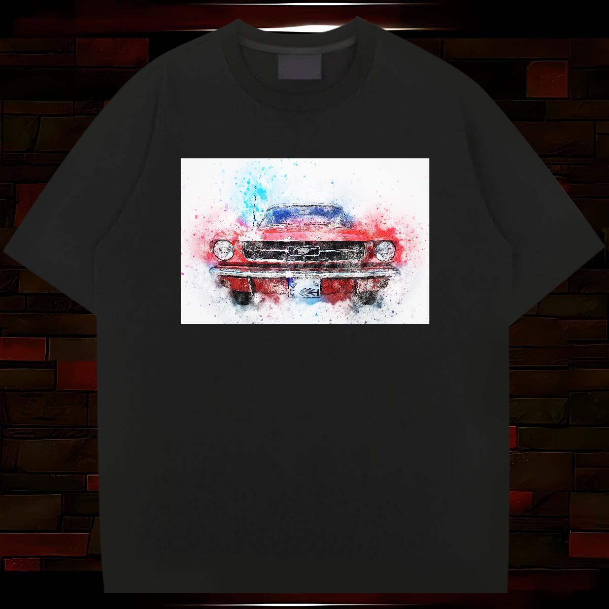 Designer Fashion T-Shirts for Men car Tees Shirts 230g Pure Cotton Sports Casual Soft Oversized 4XL Breathable Couples T Shirts