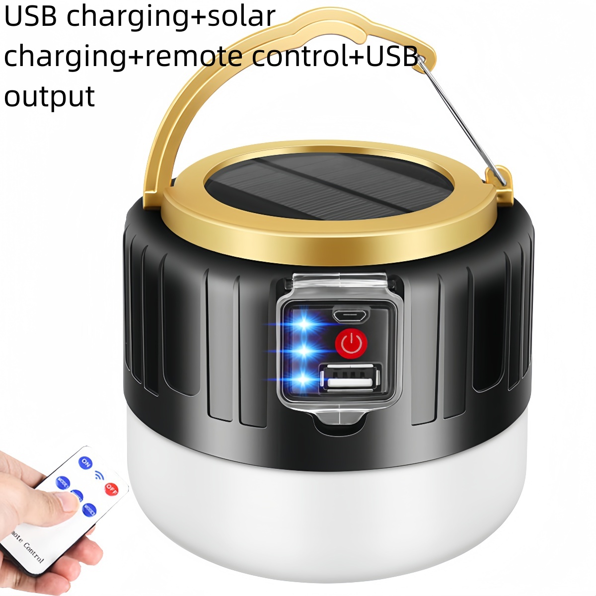 Emergency Solar Bubble Lanterns - Portable USB Rechargeable Lighting for Campsites & Markets