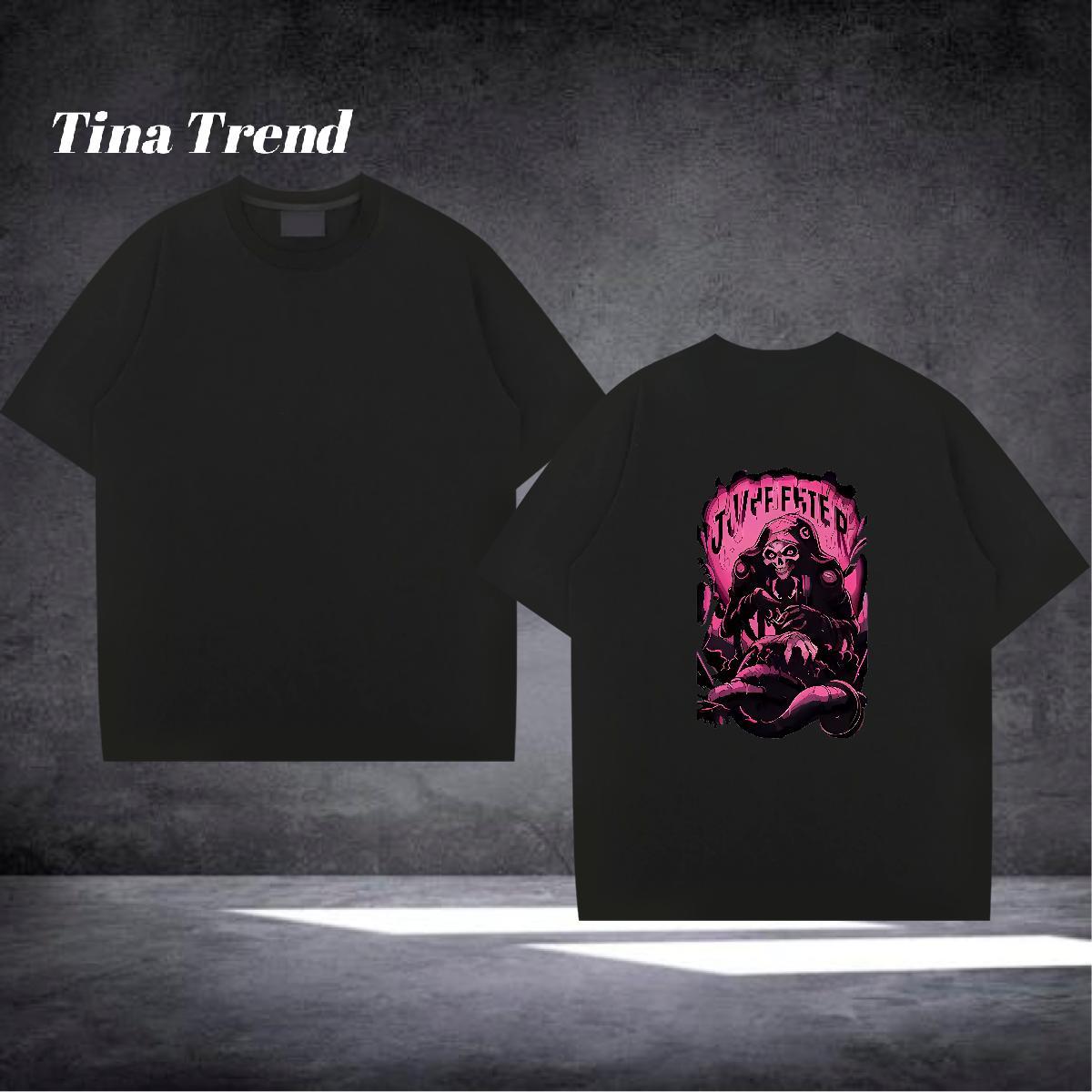 Free Shipping T-Shirts skull Tees 230g 100% Cotton Anime Printing Street Soft Asian Size Round Neck Short Sleeve Men Tops Tees