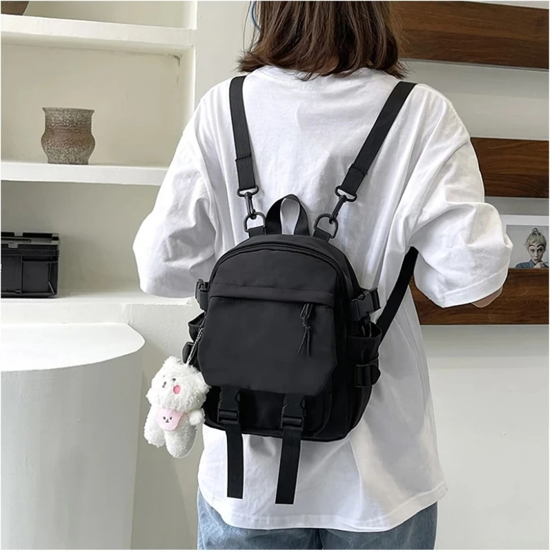 Fashion Kawaii Mini Backpack Womens Shoulder Bag Teen Girls Multi functional Small Travel School 240807