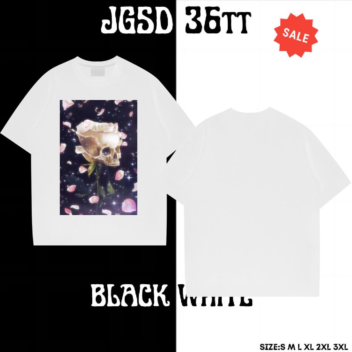 DIY Customized Mens T Shirts skull Top Tees 230g Pure Cotton Casual Daily Wear Comfortable Anime Short Sleeve Soft Men Clothes T-Shirt