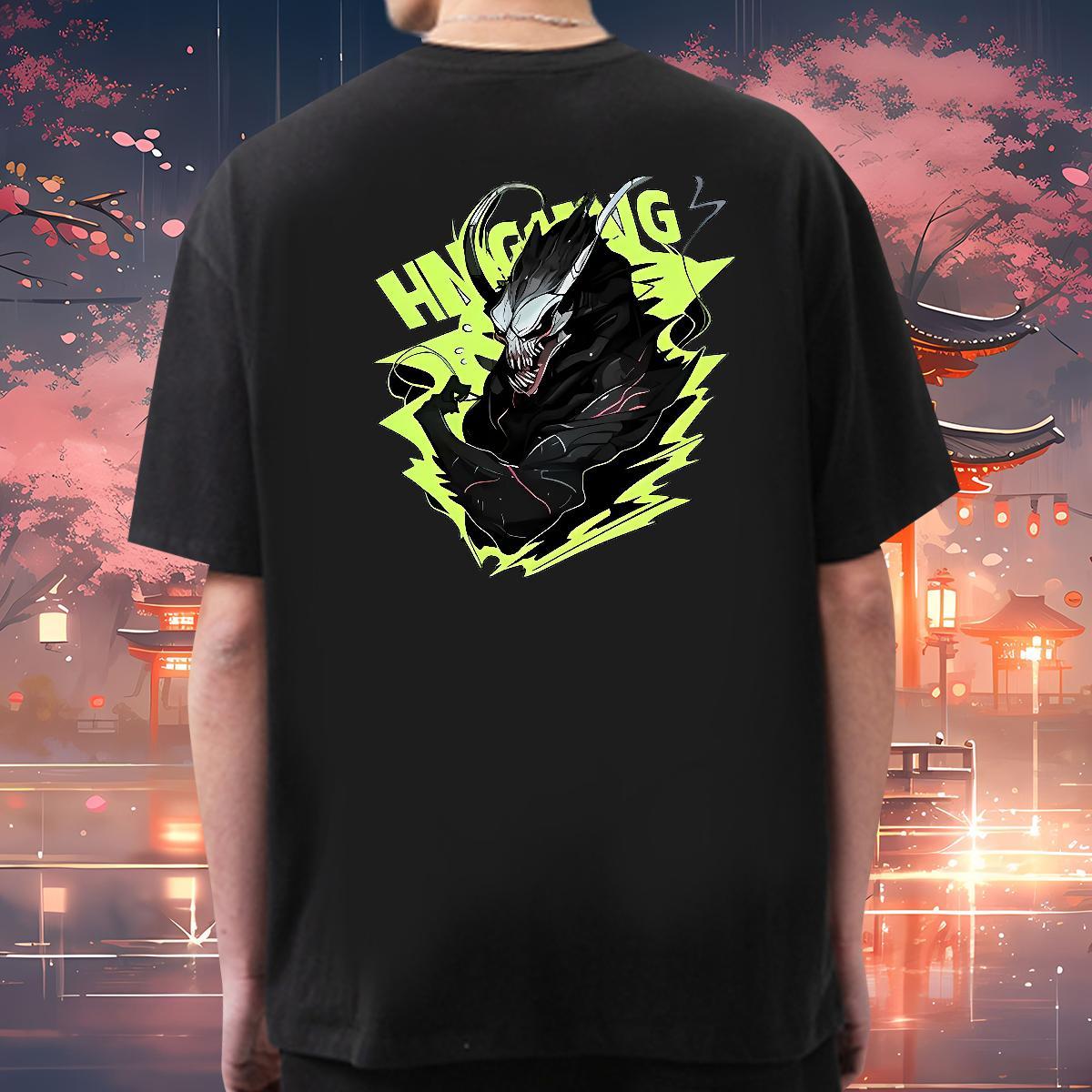 Free Shipping Men T Shirts skull Tees 230g 100% Cotton Daily Wear Brand Floral Print Short Sleeve O-Neck Mens Tshirts