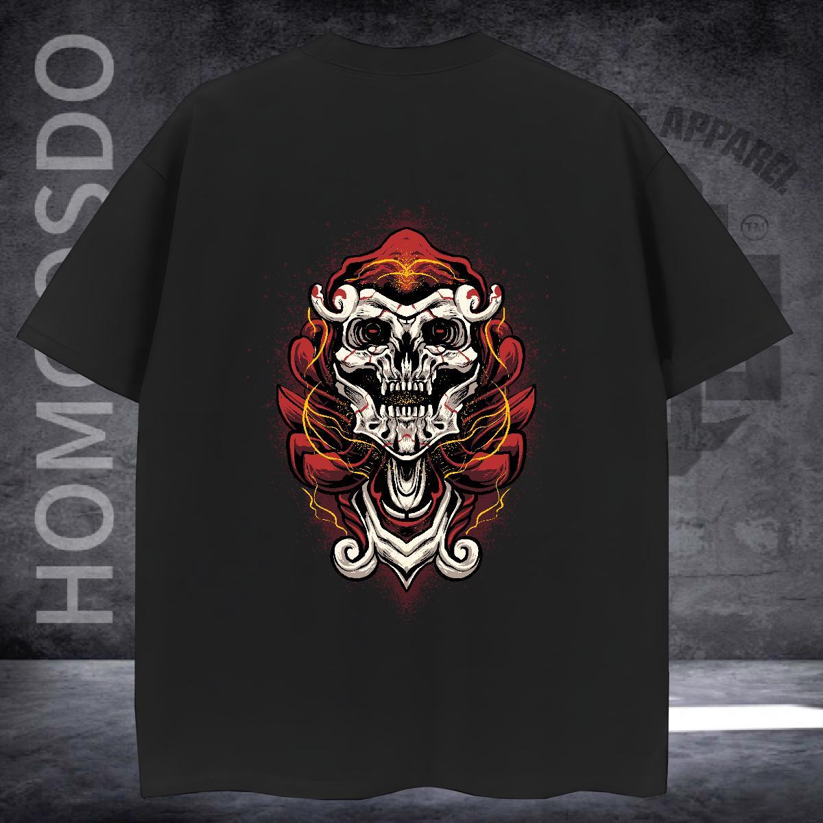 Fashion Designer T-Shirts for Men skull Top Tees 230g Pure Cotton Street Wear Unisex Customized Breathable Short Sleeve Tshirt for Man Woman