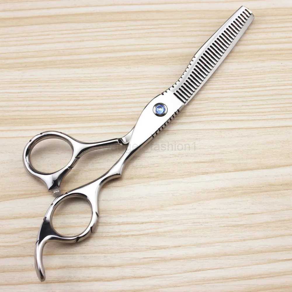 Professional JP440c steel 6 sapphire hair scissors hair cutting scissor barber makas thinning shears hairdressing scissorsXJ240807