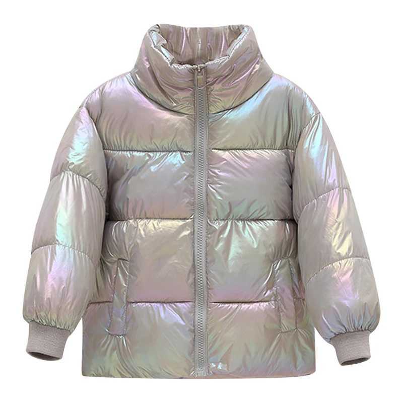 2023 Winter New Baby Thick Cotton Lined Jacket Boys and Girls Bright Face Cover Jacket Childrens Jacket X2411151