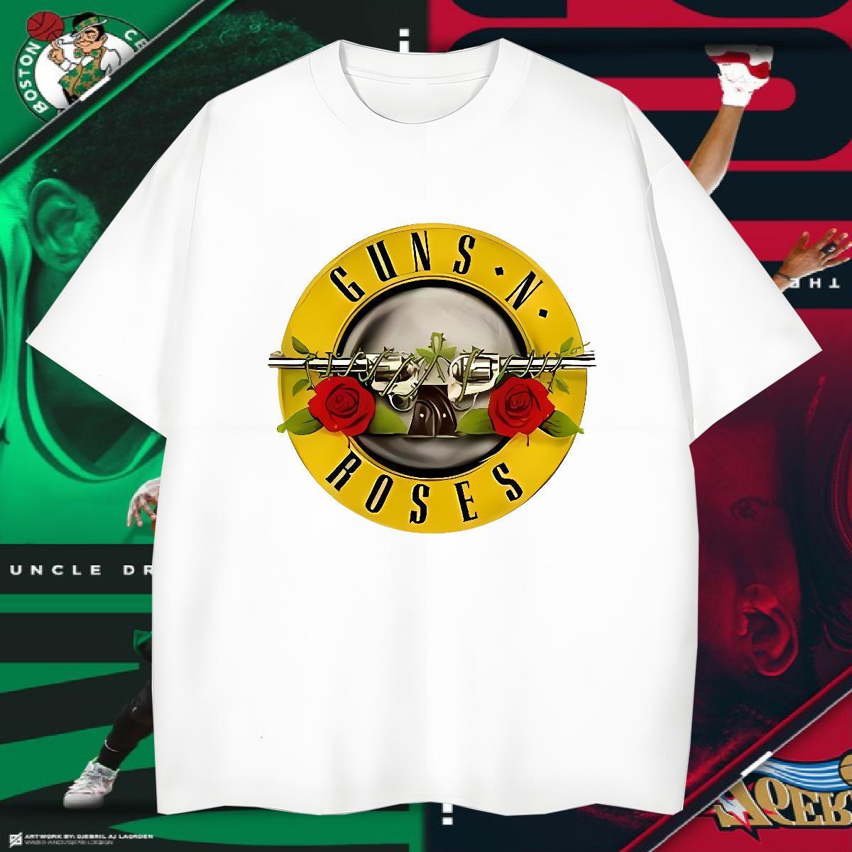 New Designer T-Shirts for Men rose Tops Tees 100% Cotton 230g Summer Casual Loose Customized Print Breathable Soft Mens Tshirts