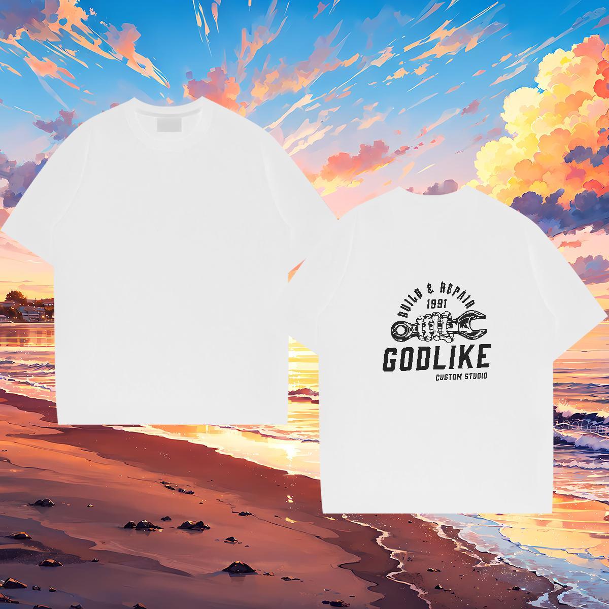 Custom T Shirts Men tool Tops 230g Cotton Street Wear Comfortable Customized Breathable Short Sleeve Men Tshirts
