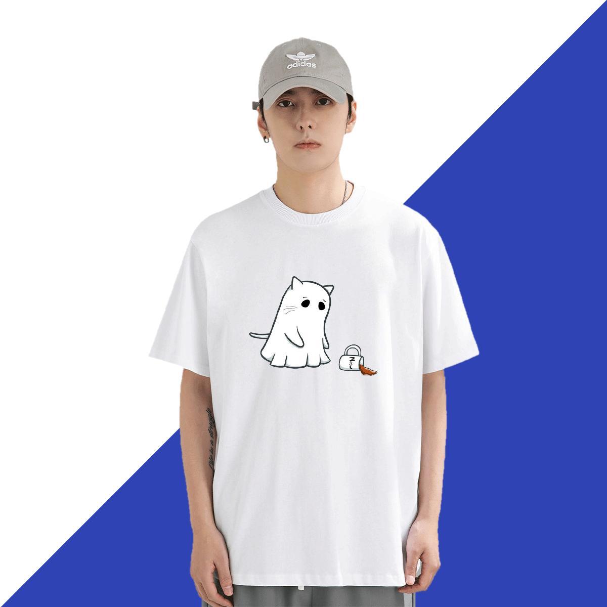 Stylist T shirt skull Tops Shirt 100% Cotton 230g Hip Hop Street TOP Quality DIY Printed Breathable Crew Neck Men Tops Tees