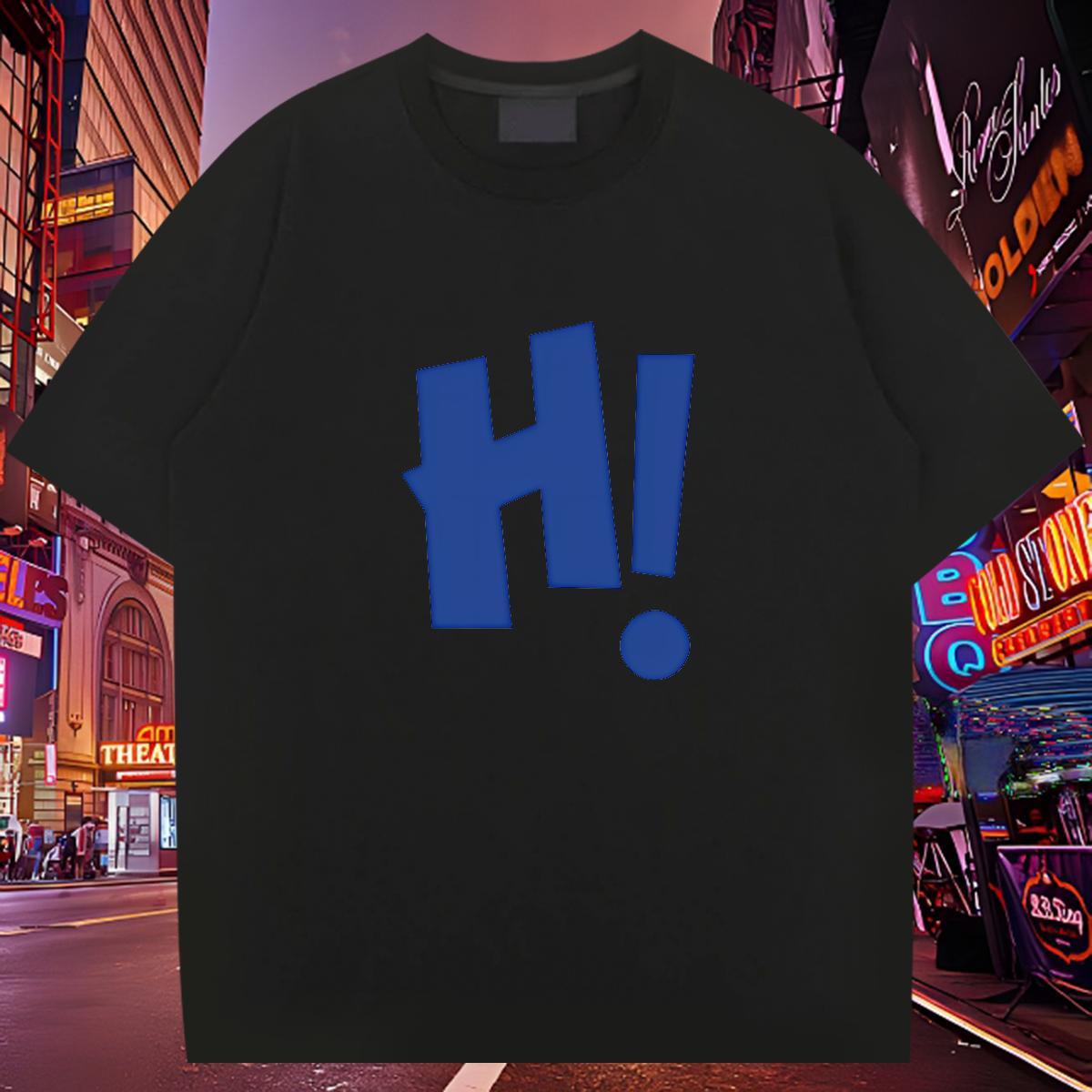 2024 T shirt letter Tshirts 230g 100% Cotton Sport Popular Custom Anime Breathable Short Sleeve Men Tees