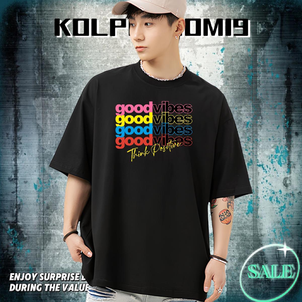 2024 New T Shirt For Man letter Tops Tees 230g Cotton Sports Casual Unisex Cartoon Printing L-4XL Breathable Short Sleeve Men Clothes T-Shirt