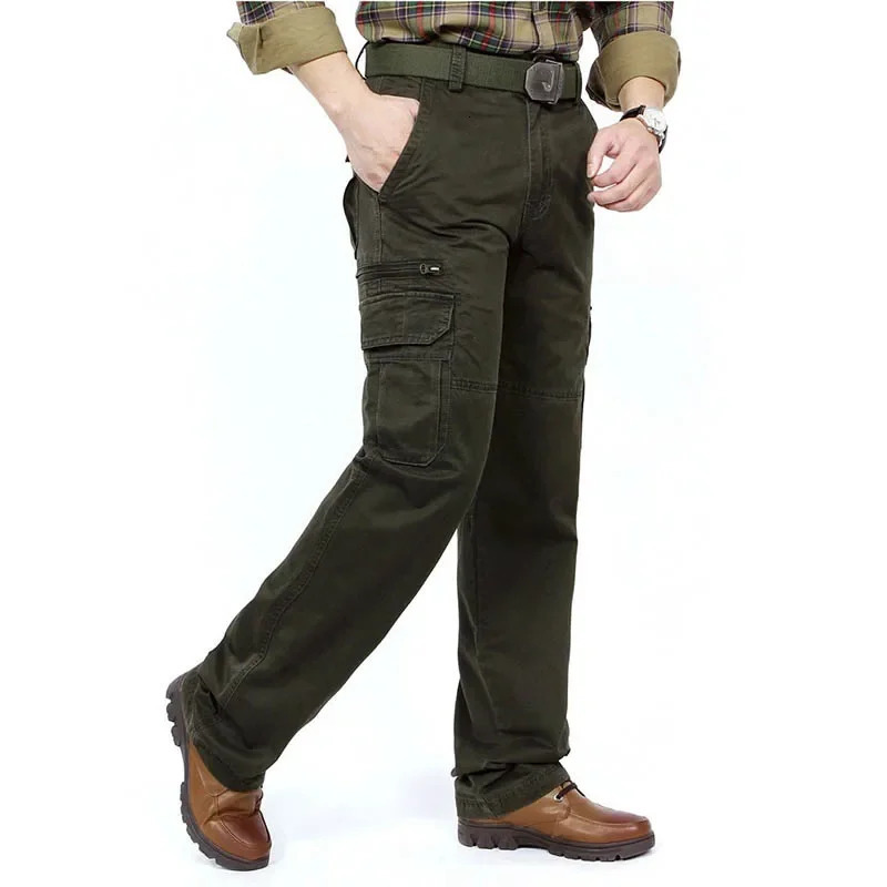 Men Clothes Jeans Tactical for Man Cargo Pants Training Work Trousers Loose Pant Big Size Mens Overalls Sweat Jogging Banding 240806