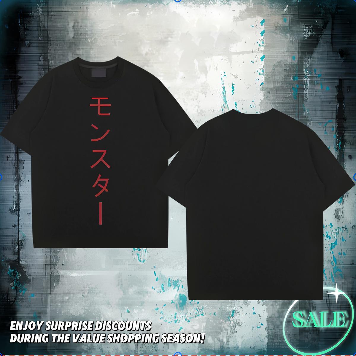 Fashion Designer T-Shirts for Men letter Tee Shirt 230g 100% Cotton Street Popular Oversized 4XL Breathable Men Clothes T-Shirt