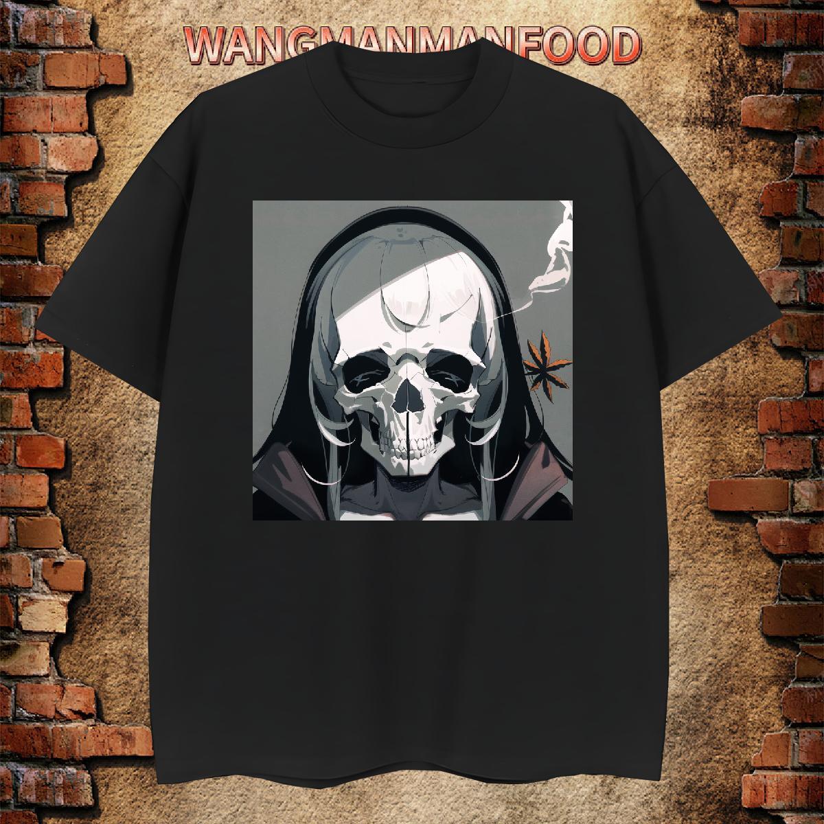 New Designer T shirt skull Tees 230g 100% Cotton Beach Popular Custom Printed Breathable Short Sleeve Couples T Shirts