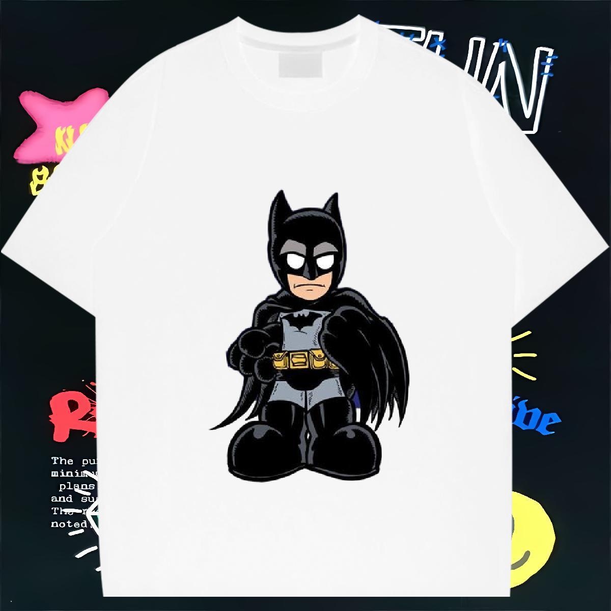 Designer T-Shirts for Men skull Clothes 230g 100% Cotton Street Casual Loose Fit Asian Size Pure Cotton Couples T Shirts