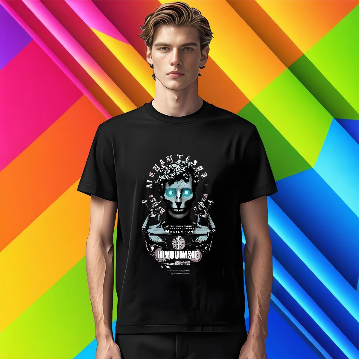 2024 DIY Mens T Shirts portrait Wear 230g Cotton Street Casual High Quality Oversized Breathable Short Sleeve Mens Tshirts