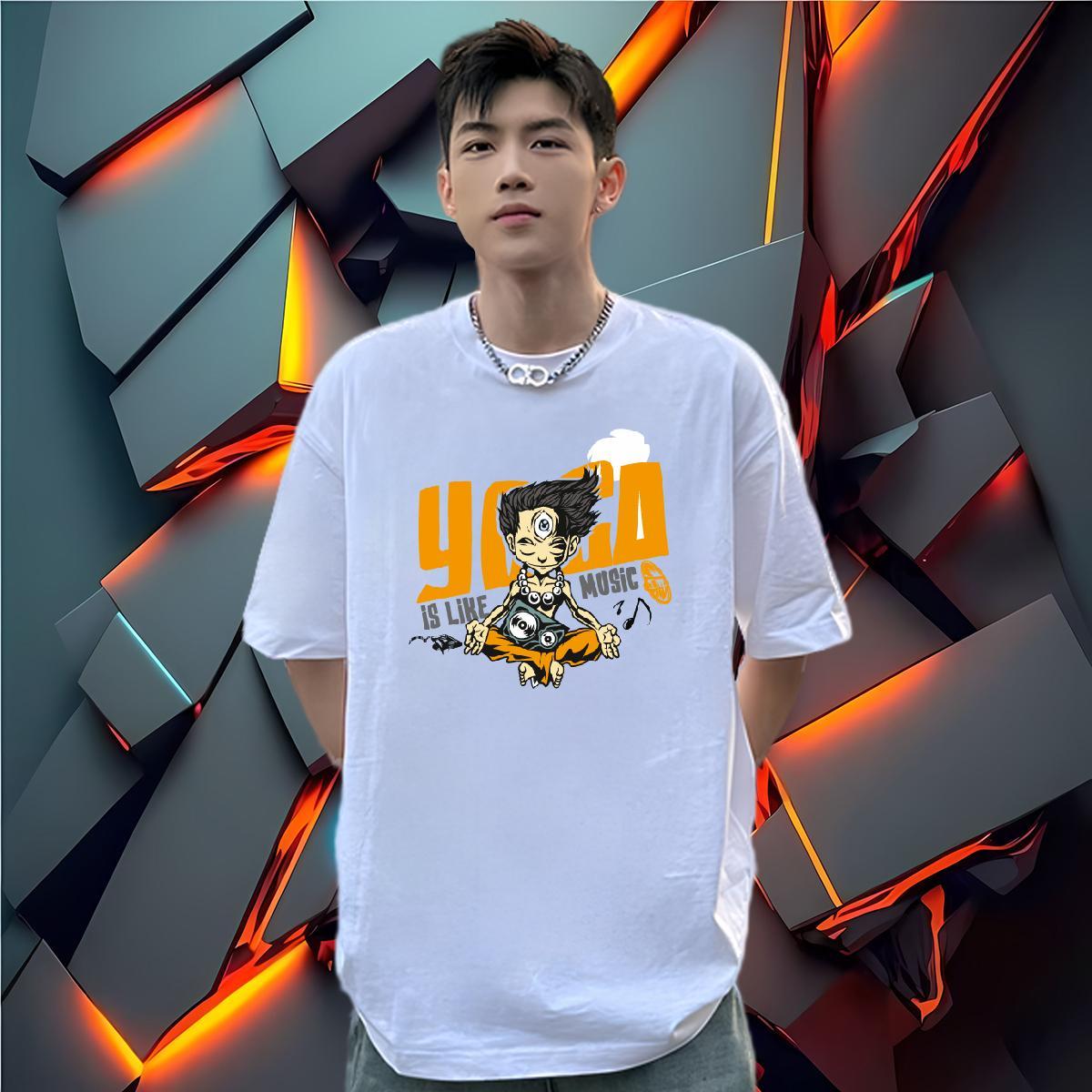 Designer Man T Shirts portrait Clothes 230g Pure Cotton Hip Hop Street Classic Graphic Breathable Tshirt for Man Woman