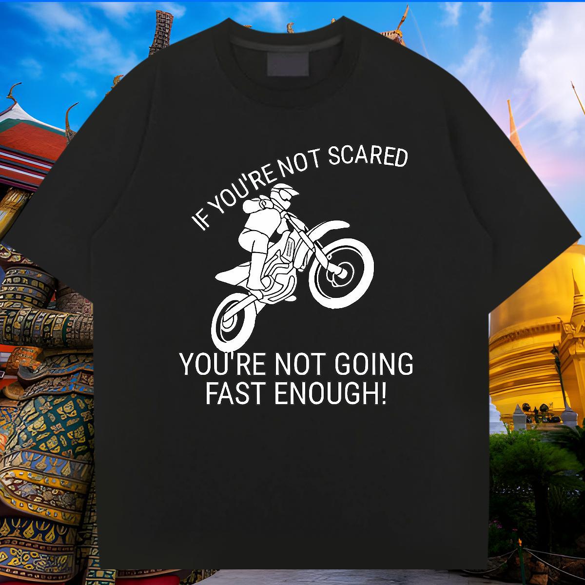 New Mens T Shirts Motorcycle Tees Shirts 230g Pure Cotton Casual Daily Wear Cool Oversized 3XL 4XL Breathable Crew Neck Tshirt for Man Woman