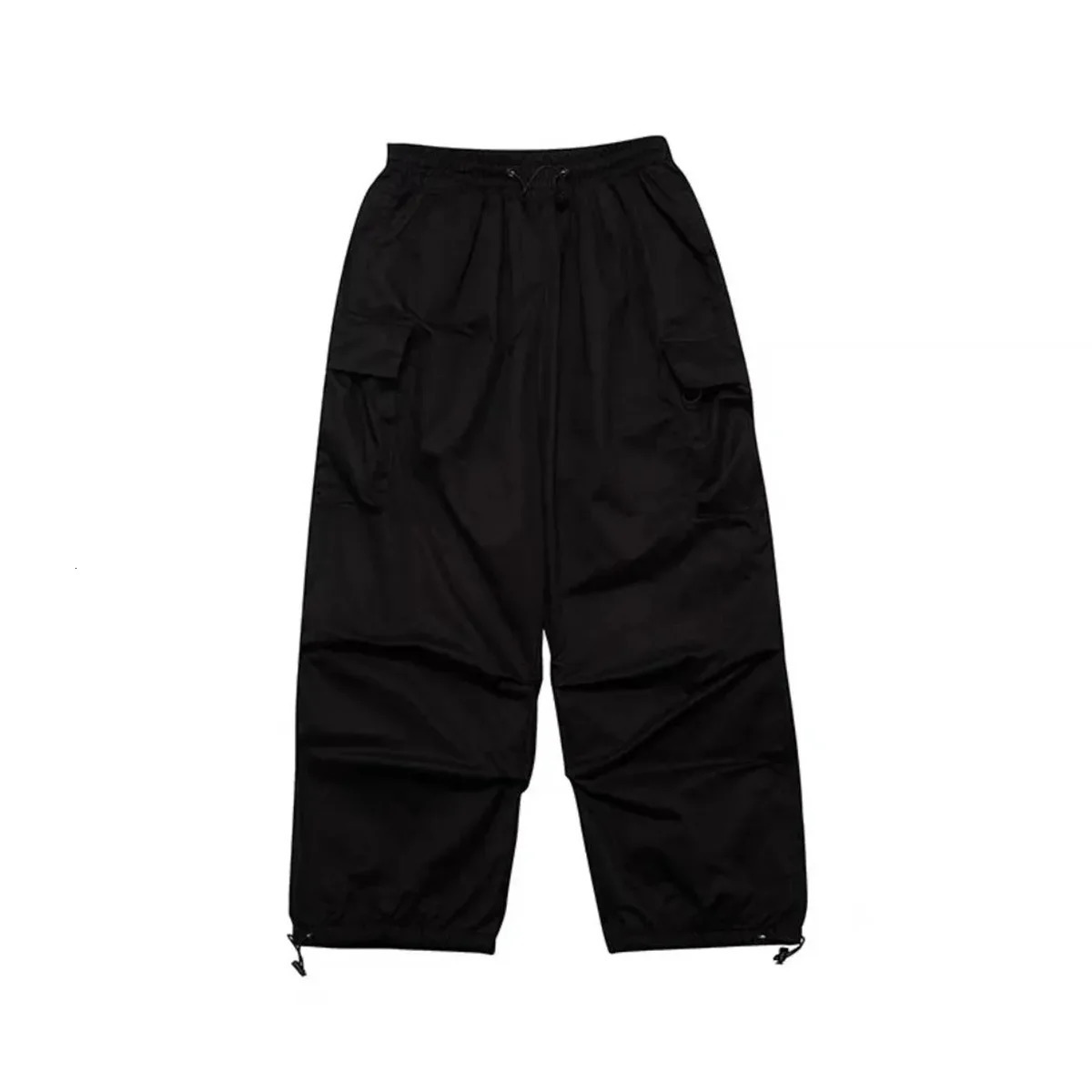 American Spring Summer Men Casual Cargo Pants Pockets Plus Size Black Out Door Elasticity Sports Oversize 48 50 240806