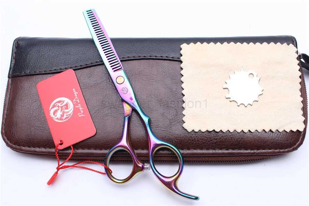 Z1005 6 JP Steel Purple Dragon Multi Professional Hairdressing Thinning Shears Regular Scissors Style Tools Human Hair ScissorsXJ240807