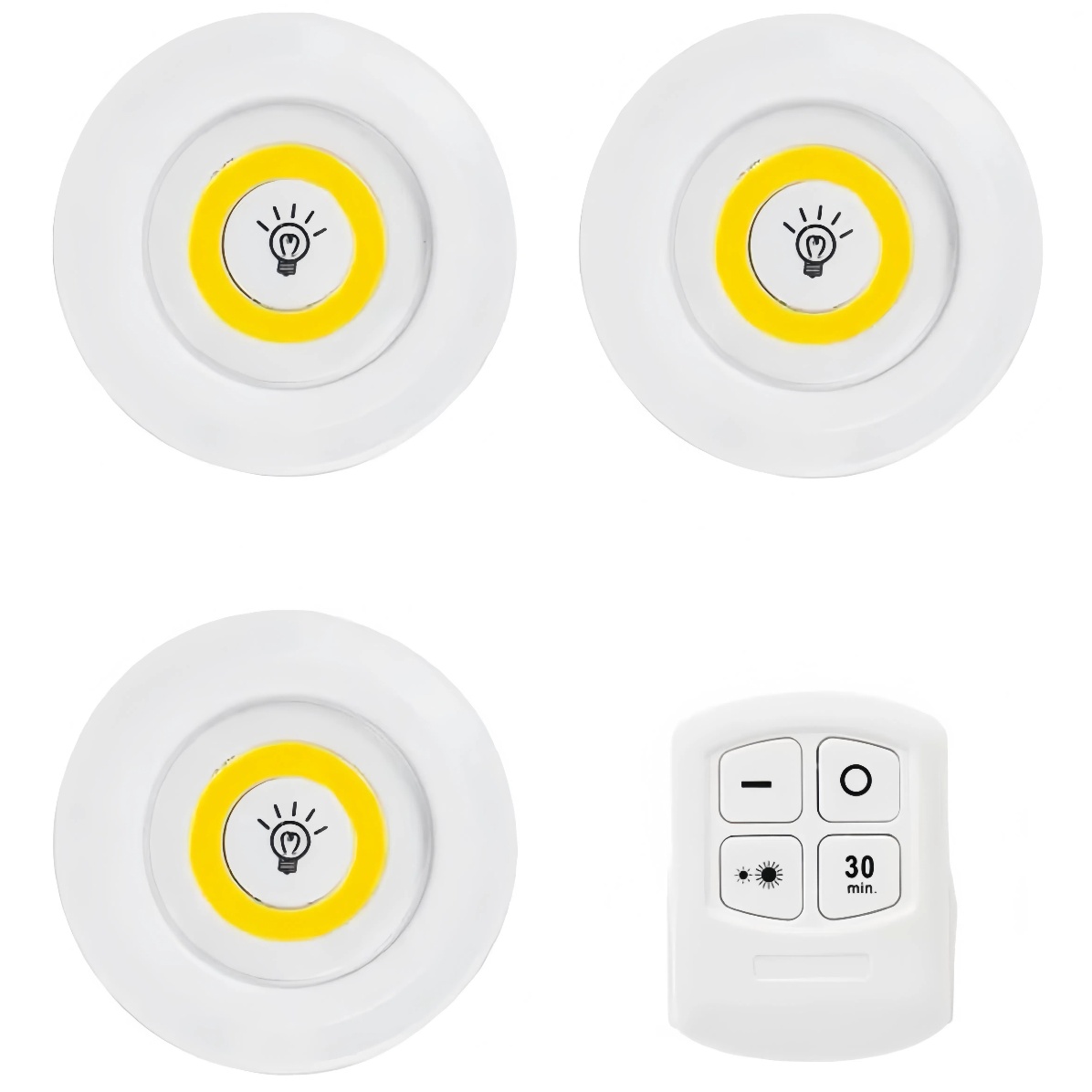 Versatile Bedside Lamp with Remote Control - Perfect Bedtime Reading, Feeding, and Closet Illumination Using Three AA Cells
