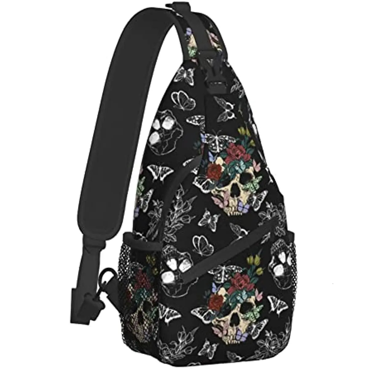 Skeleton Strap Daypacks Adjustable Rope Cross Shoulder Bag Travel Hiking Bike 240807