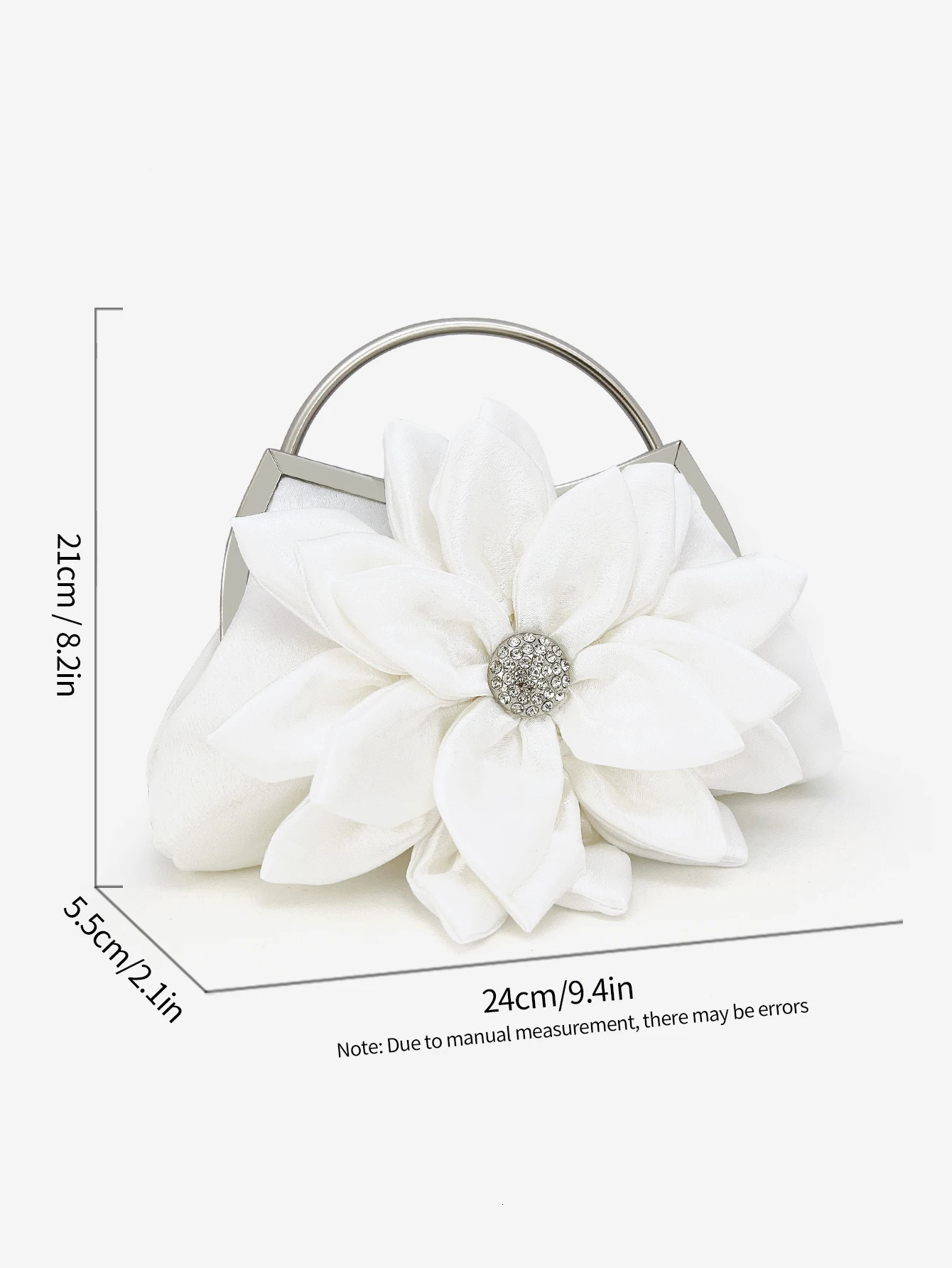 Elegant Floral Decor Evening Bag Classic Dinner Clutch Purse Formal Banquet Handbag For Wedding Party Prom 240807