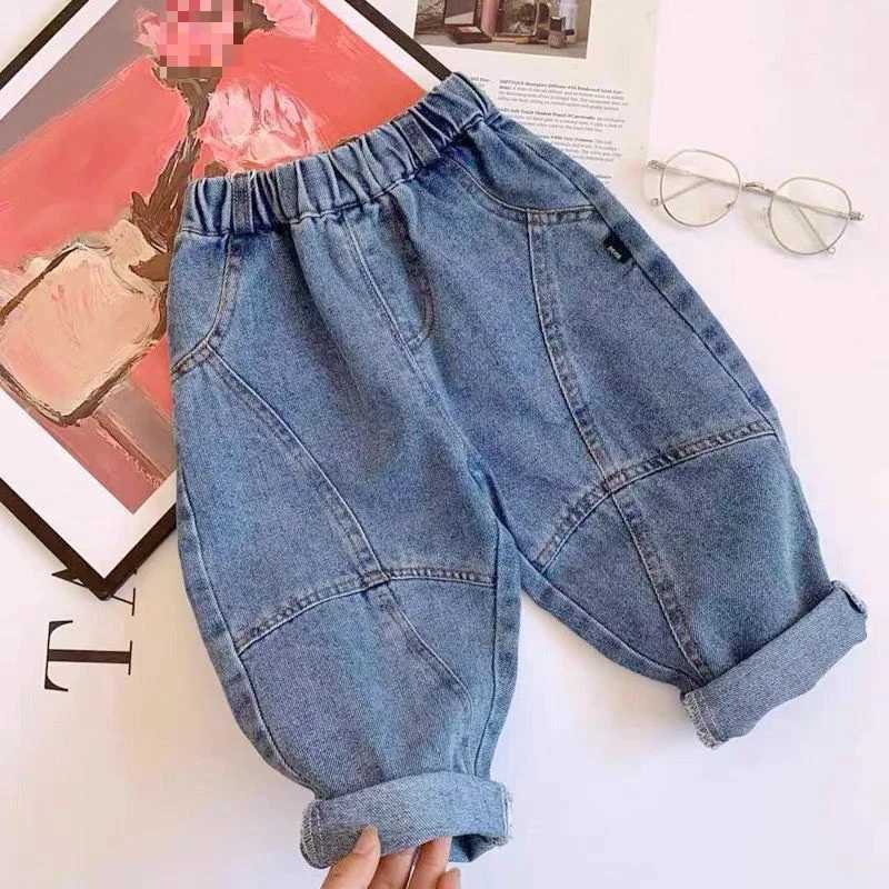 Jeans Boys Jean Pants Long Trousers Cotton 2024 Retro Spring Autumn Babys Kids Pants Teenagers Outwear Childrens Clothing
