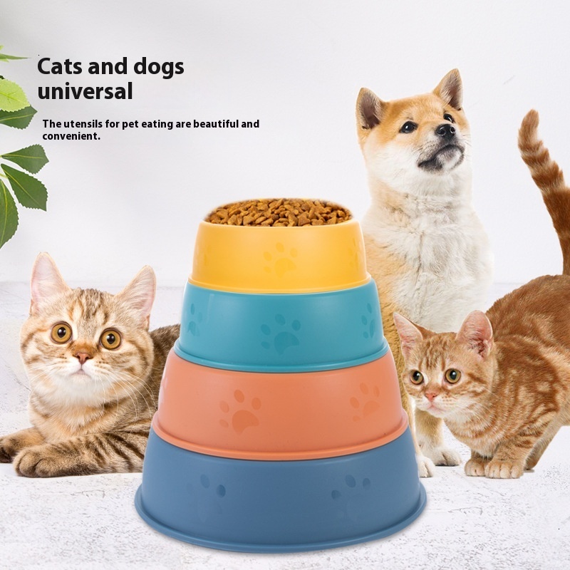 New slip and anti knock single water dog cat food bowl, pet supplies