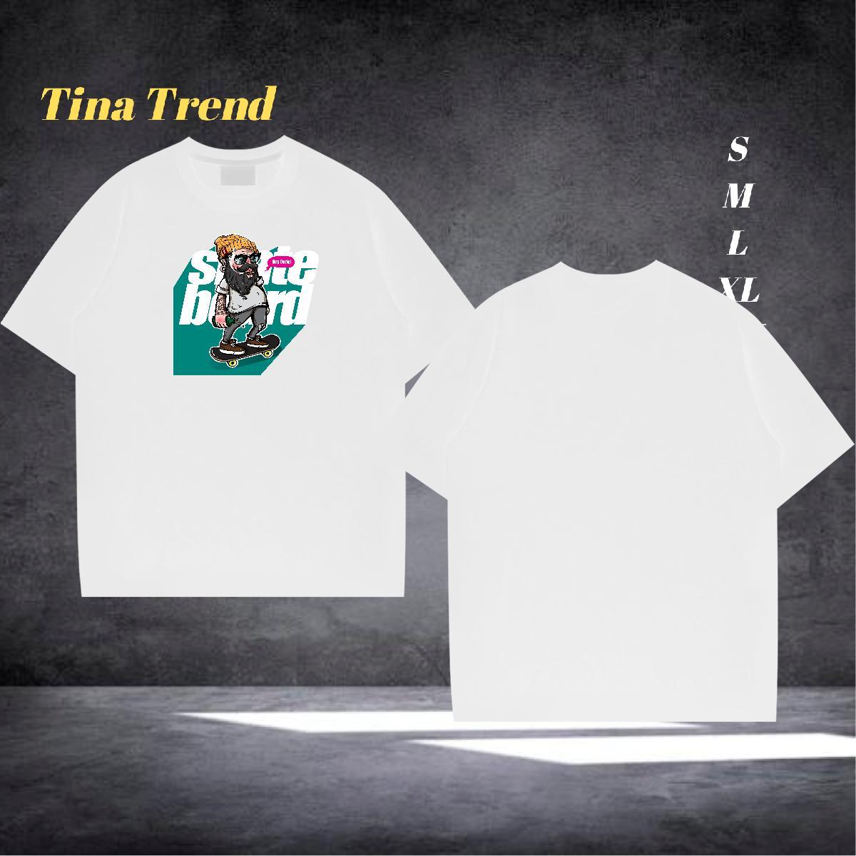 Fashion Designer T shirt person Tshirts 230g 100% Cotton Street wear Hip Hop Cool Skull Short Sleeve O-Neck Men Tshirts