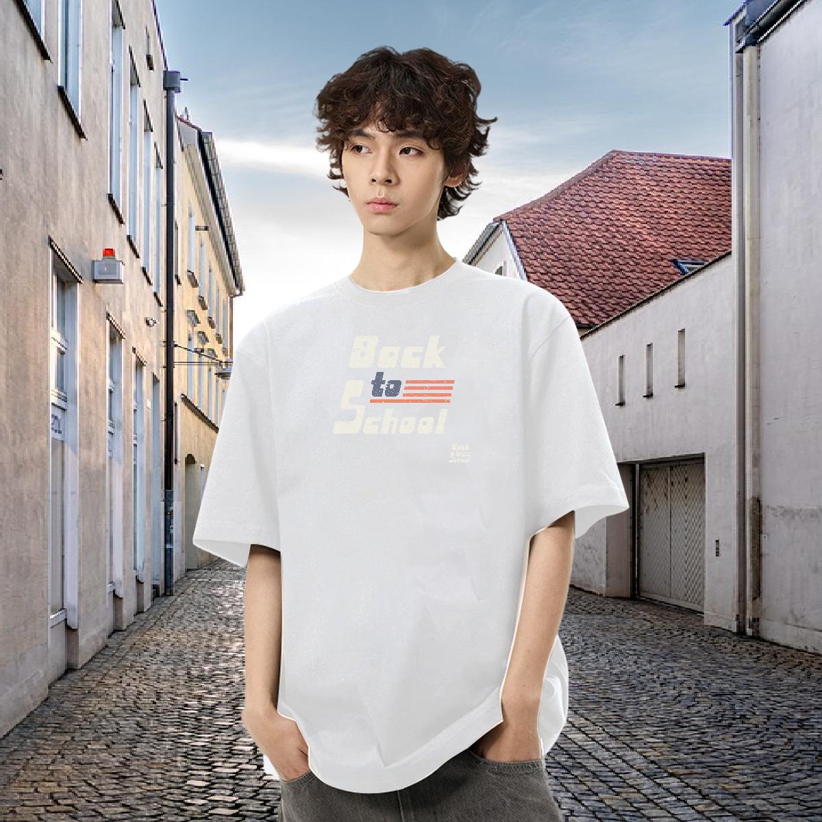 Stylist T shirt letter Tshirts 230g Cotton Spring Summer Cool Design Anime Print Round Neck Short Sleeve Couples T Shirts