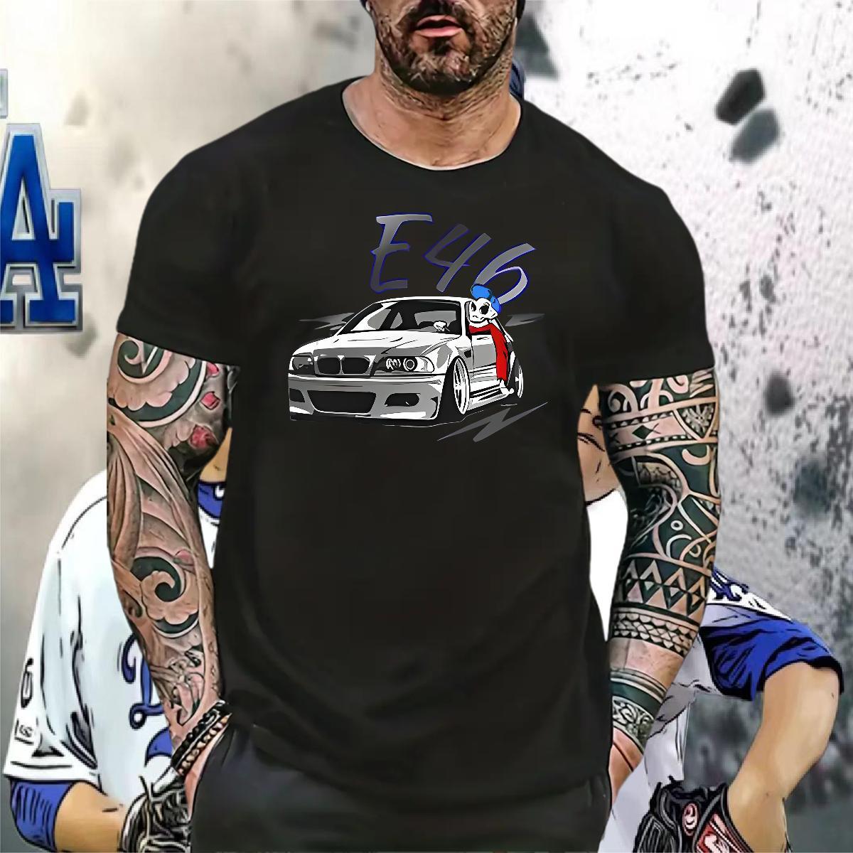 Fashion Casual Man T Shirts car Polos 100% Cotton 230g Street Wear Wholesale Skull Breathable Soft Men Tops Tees