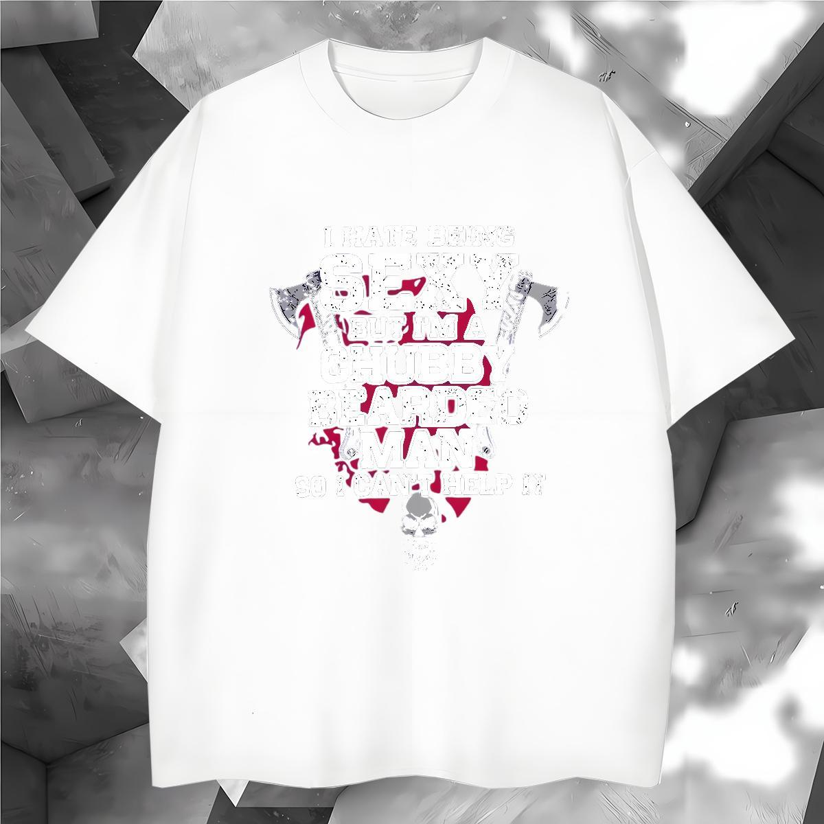 DIY Customized T-Shirts skull Clothings 230g 100% Cotton Street Casual Unisex Oversized 3XL 4XL Breathable Crew Neck Men Tees