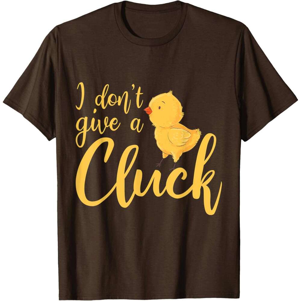 Mens T shirt I don't give a Cluck Funny Chicken Farmer Farming T-Shirt shirts tshirt graphic tee Casual tops summer clothes Short sleeve Free shi