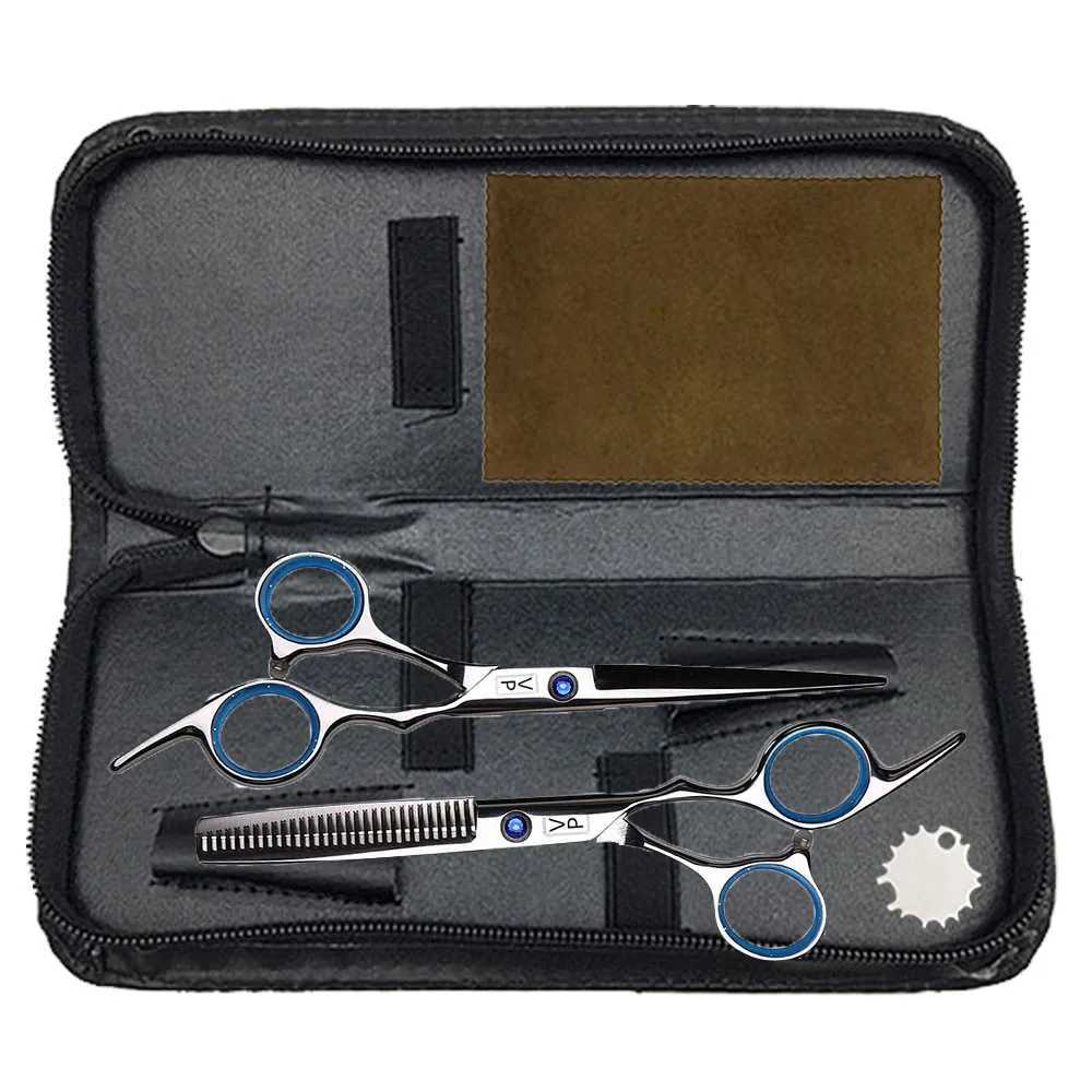 Professional Hairdressing Haircut Scissors 6 Inch 440C Barber Shop Hairdressers Cutting Thinning Tools High Quality Salon SetXJ240807