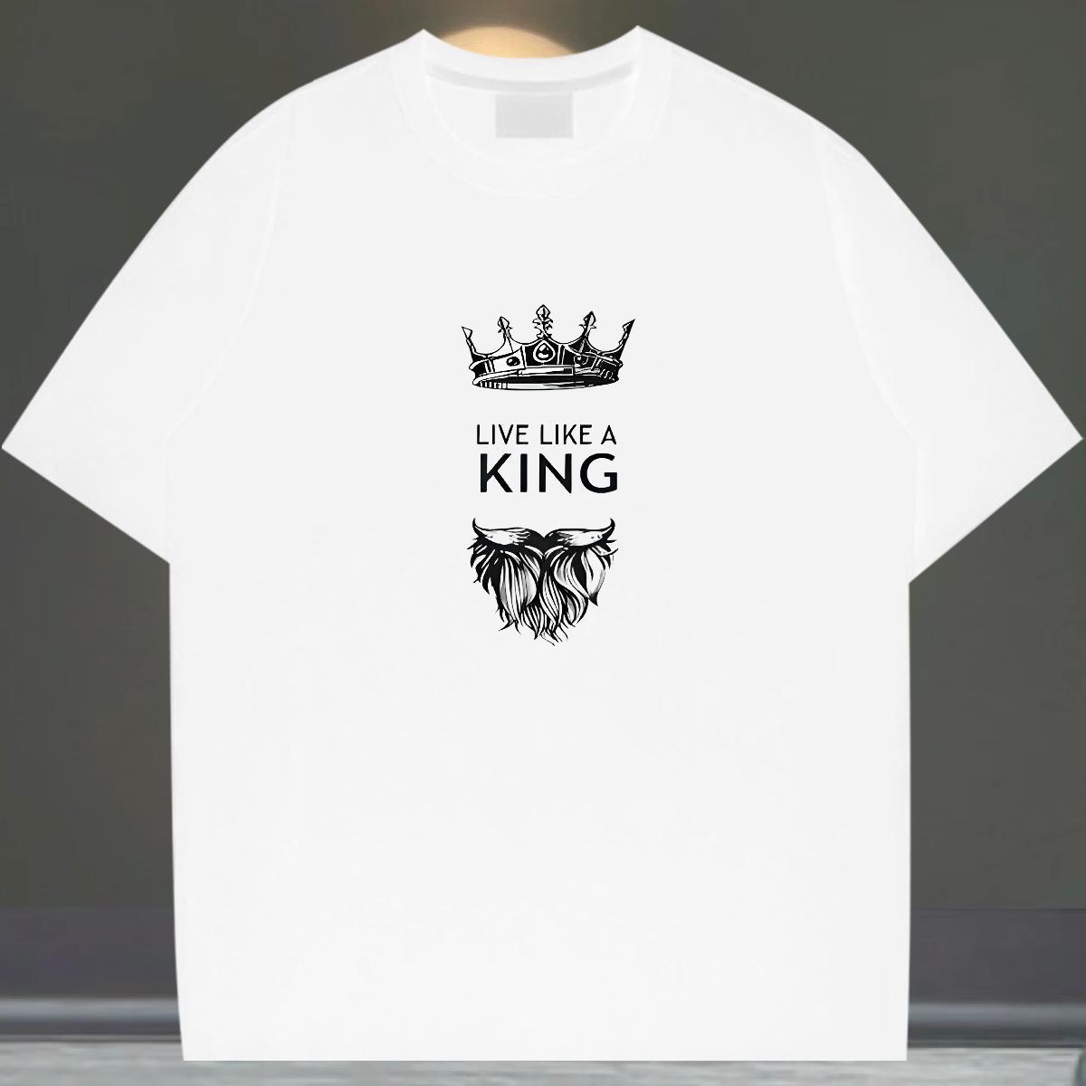 Fashion T shirt letter Tees Shirts 230g Pure Cotton Home Outdoor High Quality DIY Printed O-Neck Short Sleeve Men Tees