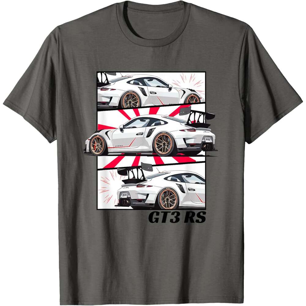 2025S Fashion Designer Mens T Shirt Jdm Motorsports Drift GT RS Car Comic Style Japan T Shirt Shirts Tshirt Graphic Tee Casual Tops Summer Clothes Sho