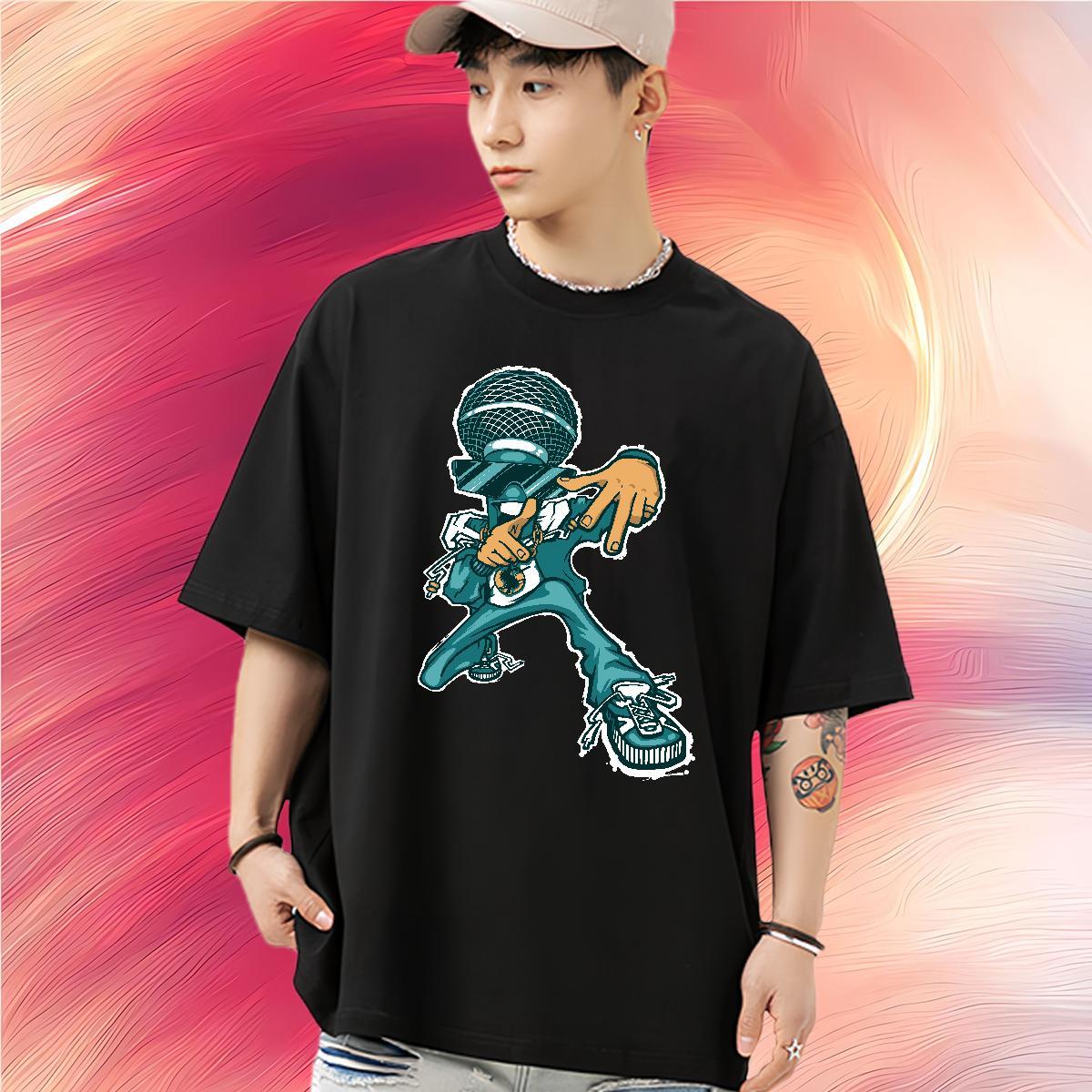 Designer Fashion T shirt ET Top Tees 230g 100% Cotton Casual Popular Custom Anime Round Neck Short Sleeve Men Tshirts