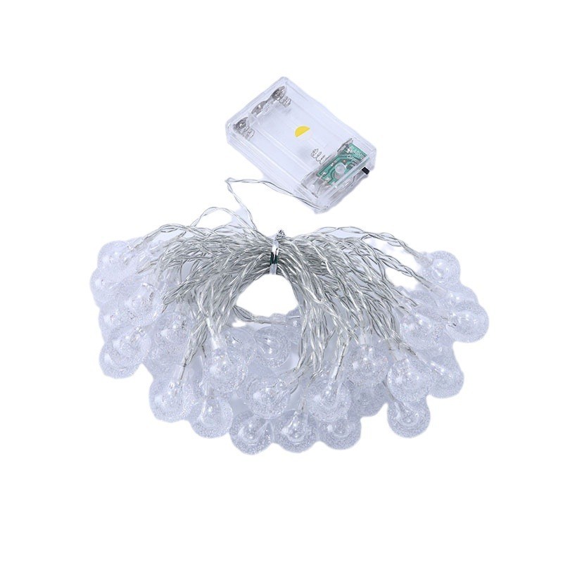 LED Bubble Ball Water Drop Color Outdoor Camping Light String Battery USB Style Festival Decorative Color Light