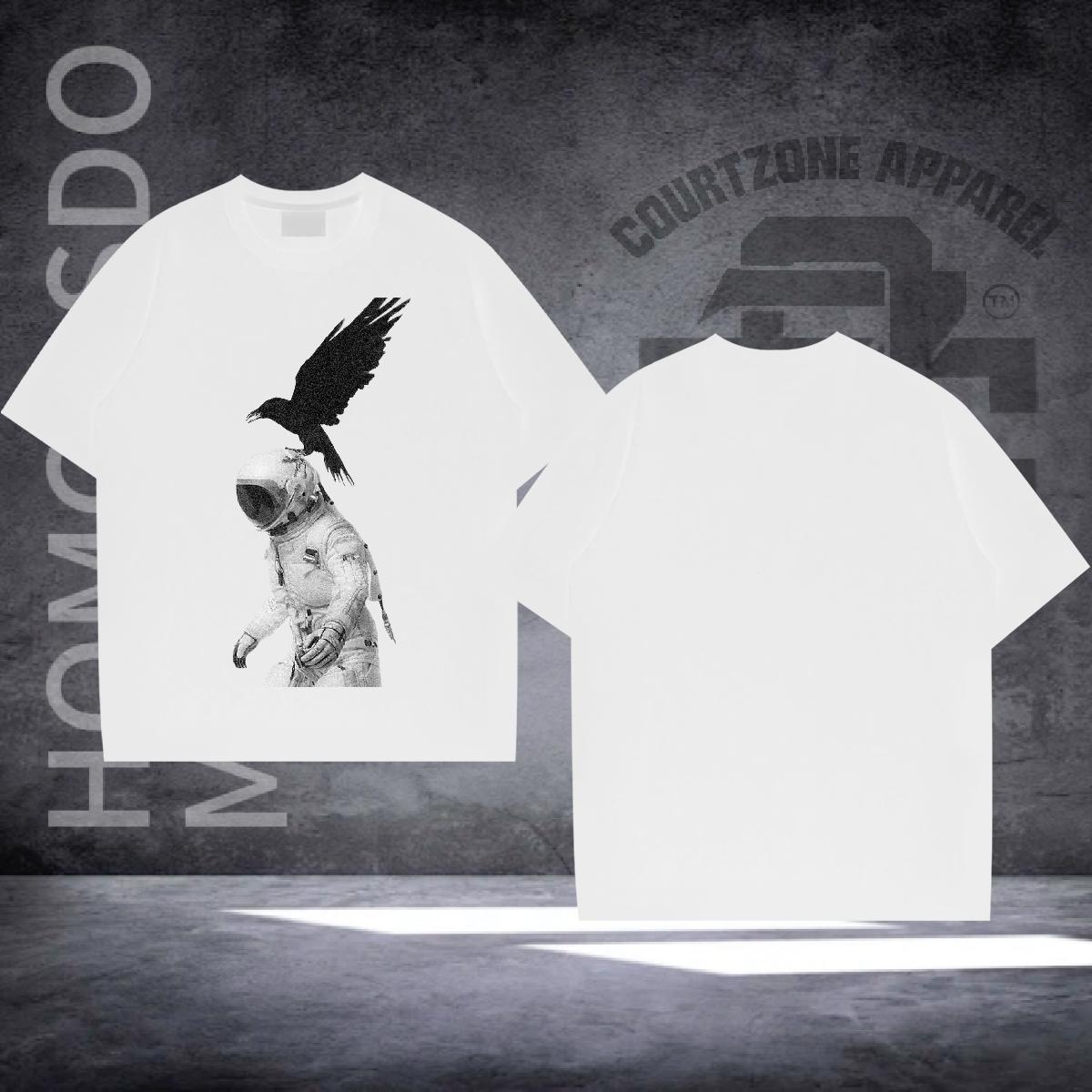 DIY Customized T-Shirts for Men eagle Clothes 230g Cotton Sport Popular Oversized 4XL Crew Neck Breathable Men Tees