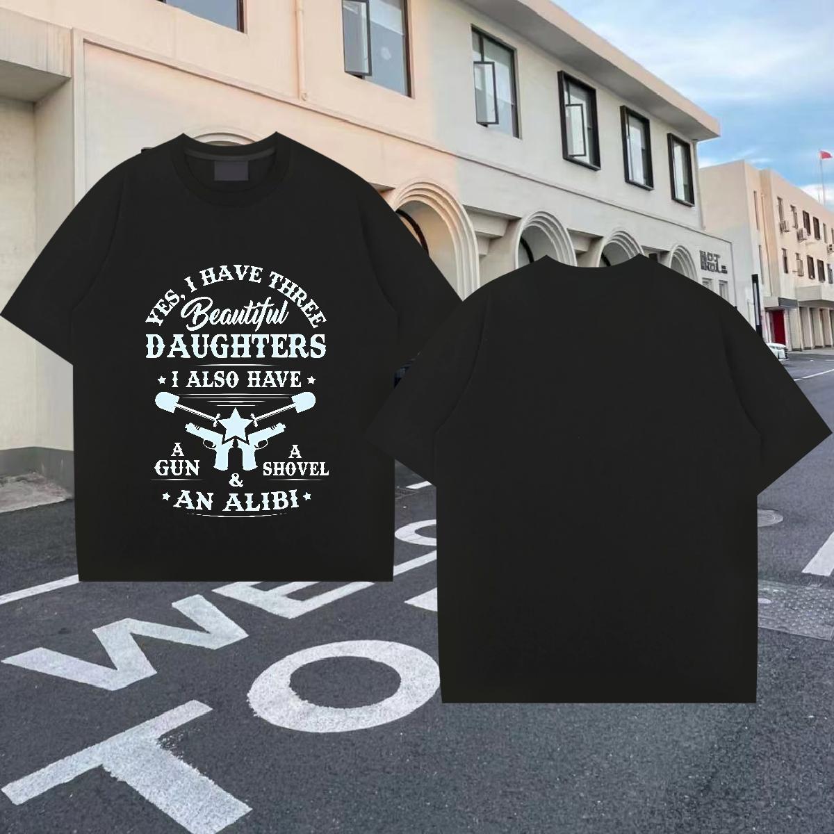 Free Shipping T-Shirts letter Tops Tees 230g Cotton Street Casual Wholesale Oversized Breathable Short Sleeve Men Tees